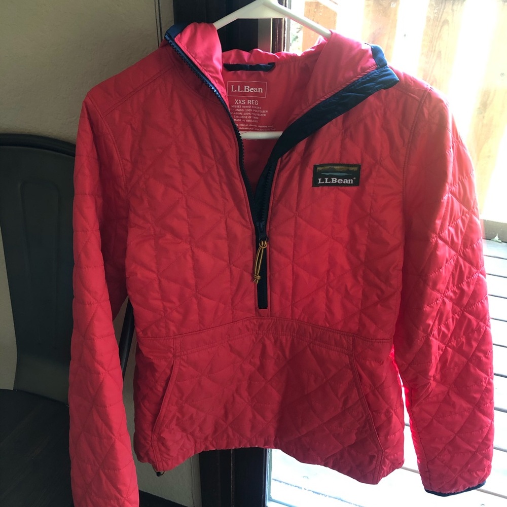 LL Bean 1/4 zip pullover hoodie
